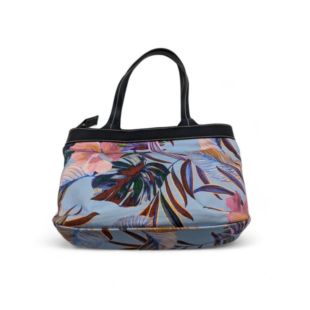 Rani Arabella Blue Tropical Floral Tote Bag - Made In Italy NWOT - Picture 5 of 16